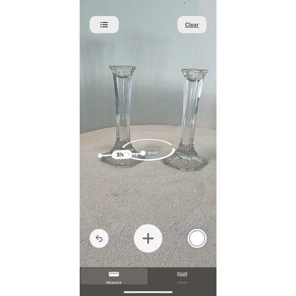 Set of 2 MIKASA 7" Austria Crystal HYDE PARK Candle Stick Taper Candle Holders - Picture 4 of 4